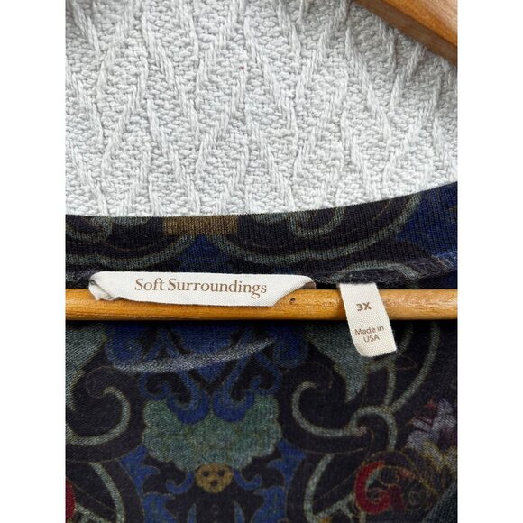 Soft Surroundings Boho Print Tunic Top Bohemian Chic | Comfortable & Stylish | A - Picture 3 of 4